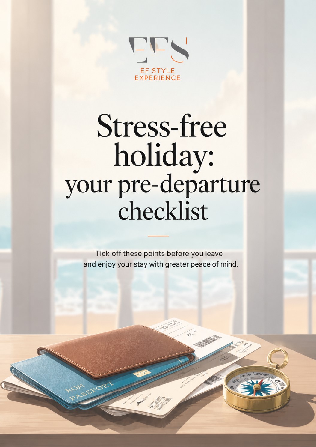 Stress-free holiday: your pre-departure checklist