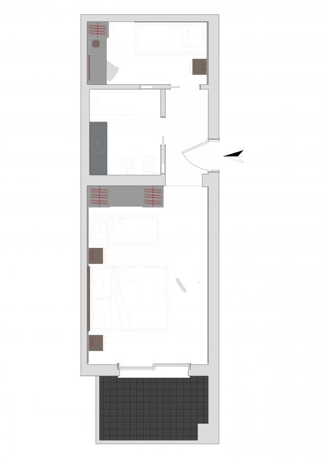 Hotel Iris Jesolo - Floor plans Suite with Seaview terrace - Wake up with a view